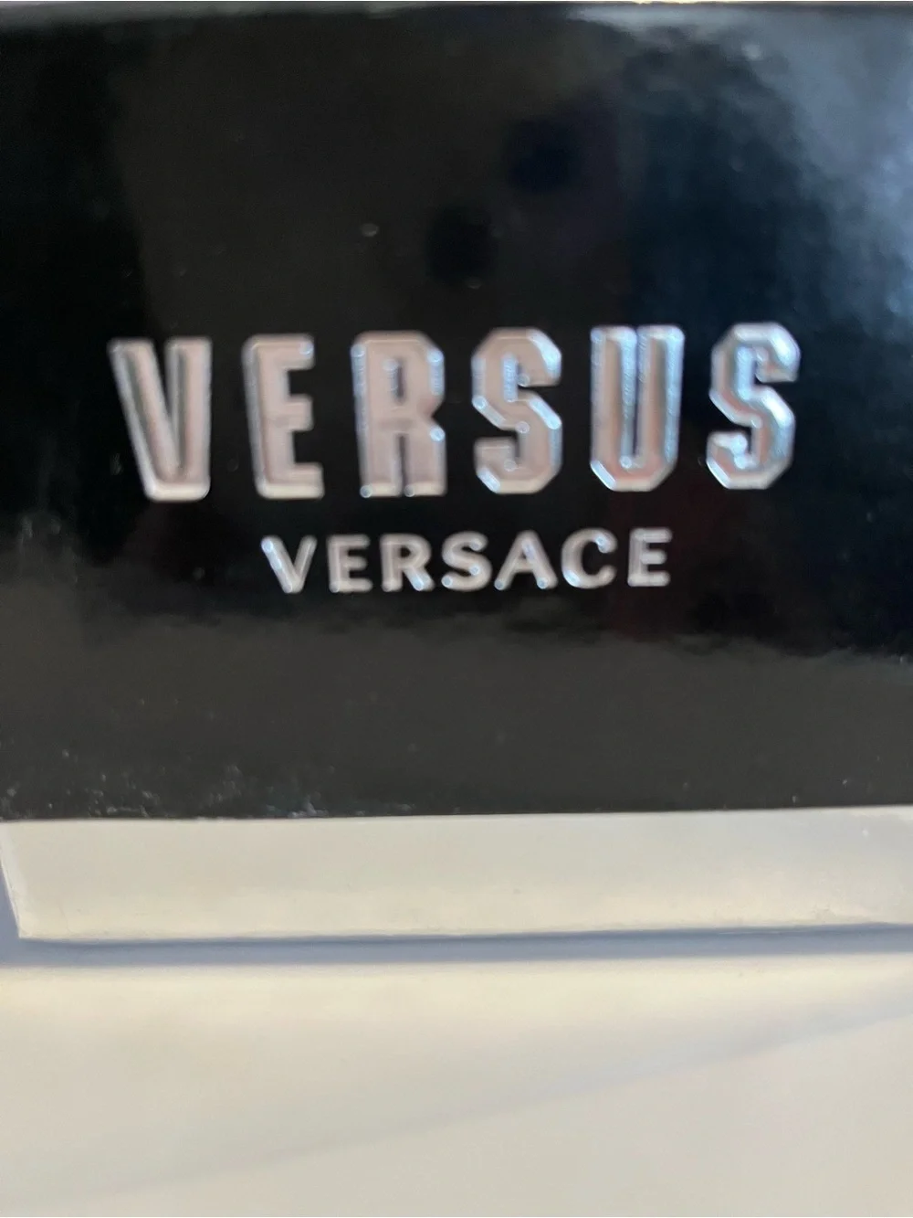 Versus Versace Silver Case White Dial Black Accents Men's Chronograph Watch